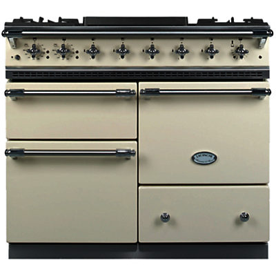 Lacanche Macon LG1053GE Dual Fuel Range Cooker, Ivory / Chrome Trim